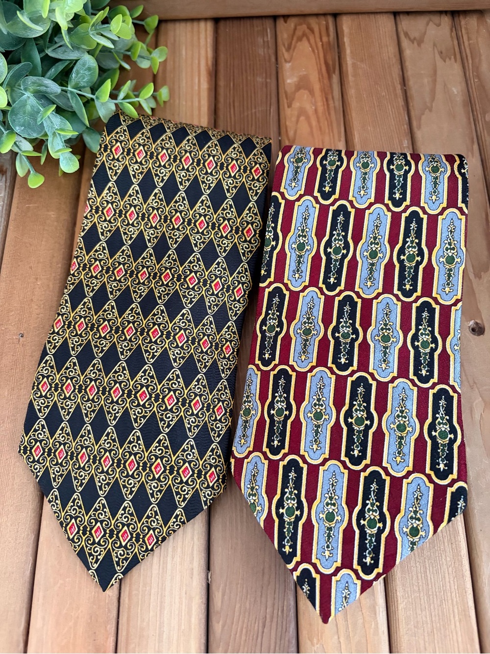 Vintage Bundle Countess Mara Silk Ties Geometric & Medallion Menswear Lot